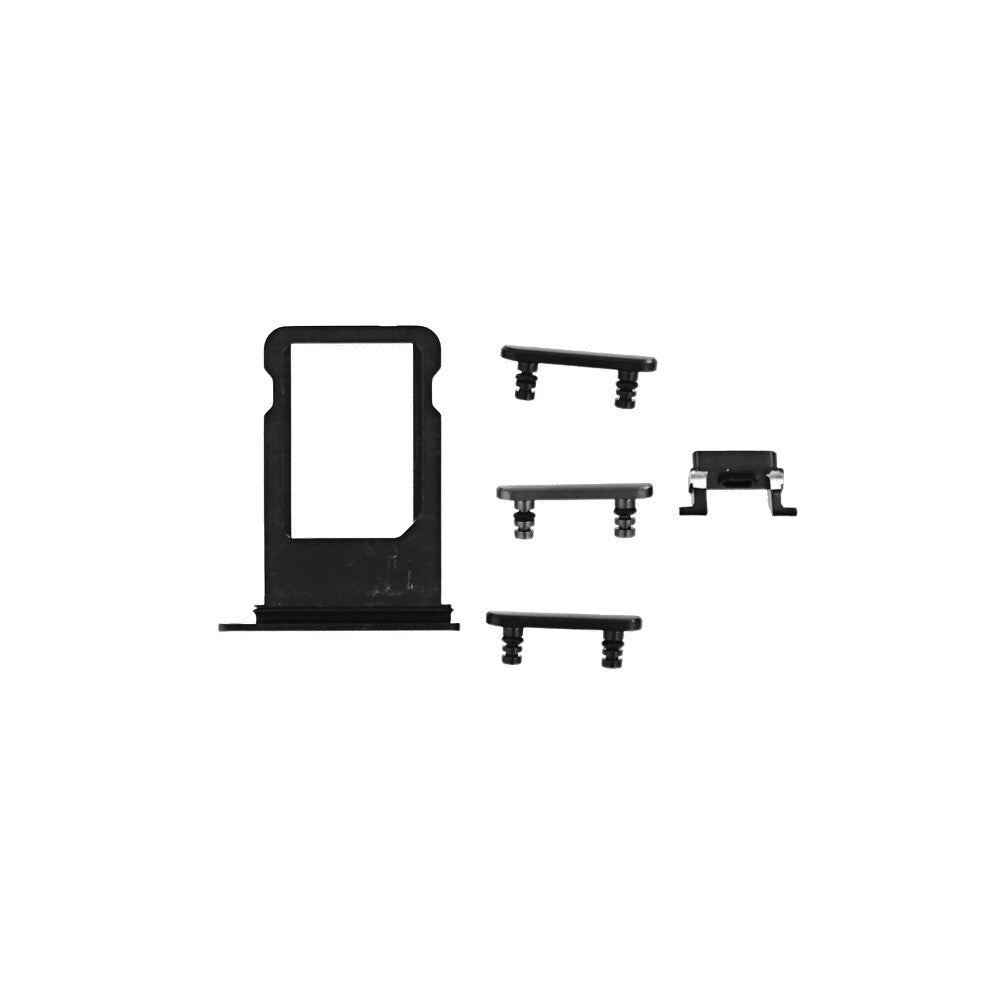 Ersatz iPhone 7 Plus Rückseite Abdeckmatte Schwarz