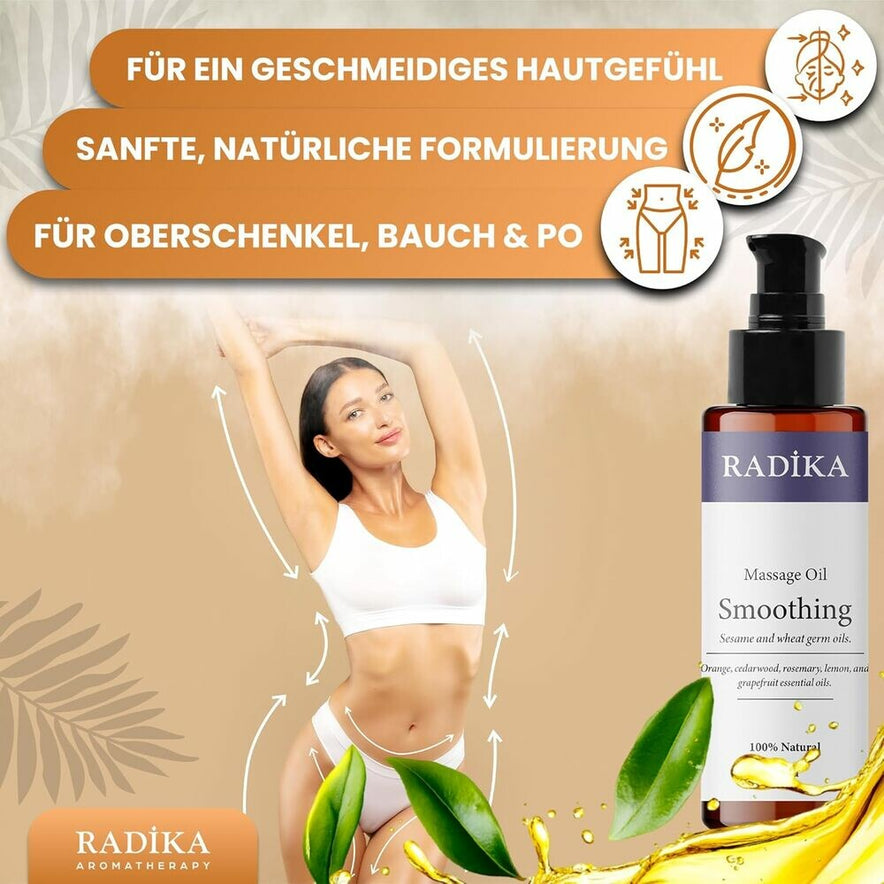 Massageöl, Beruhigendes Massage-Öl, 100% Rein, BIO, natürlich, 100 ml