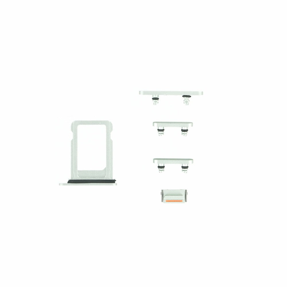 Tasten Set für iPhone 12 Mini Grün Ersatz Knopf Stummschalttaste