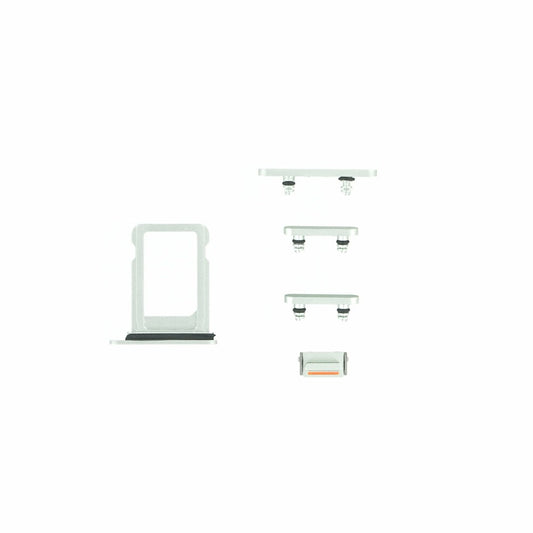 Tasten Set für iPhone 12 Mini Grün Ersatz Knopf Stummschalttaste