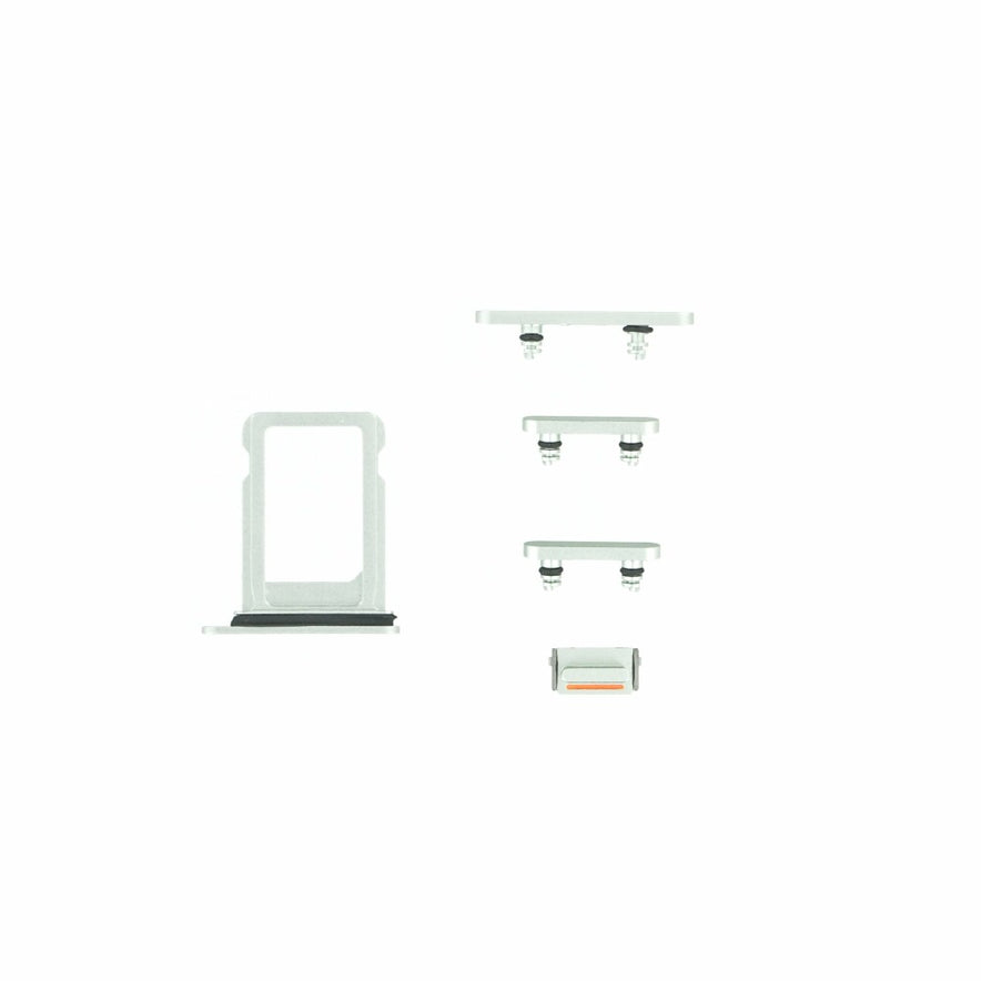 Tasten Set für iPhone 12 Mini Grün Ersatz Knopf Stummschalttaste
