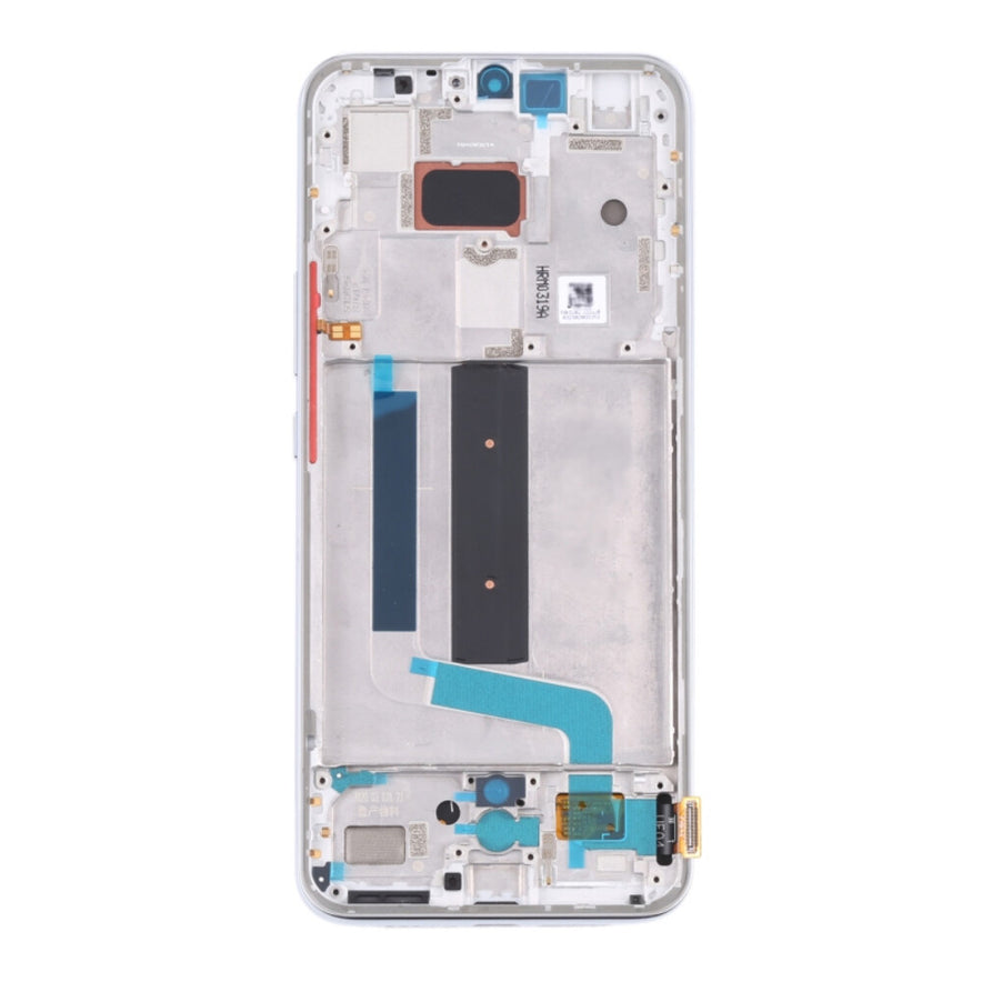 Display + Rahmen für Xiaomi Mi 10 Lite 5G weiß
