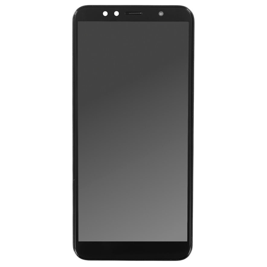 Displayeinheit + Rahmen für Huawei Y6 2018 schwarz, ohne Logo