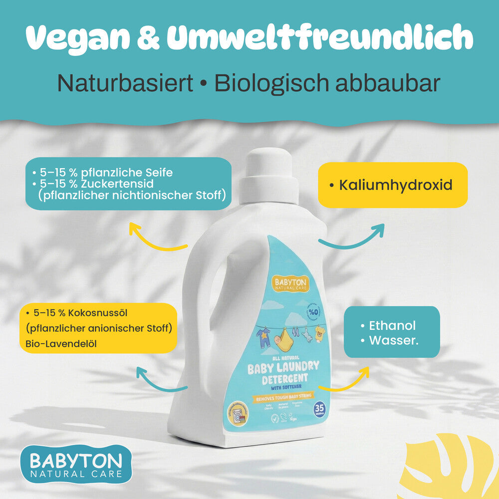 Babyton Baby Waschmittel, natürlich, 1000 ml