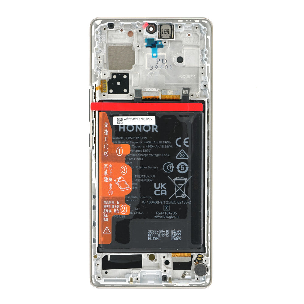 Original Display für Honor 70 0235ACMG LCD Silber Bildschirm Touch