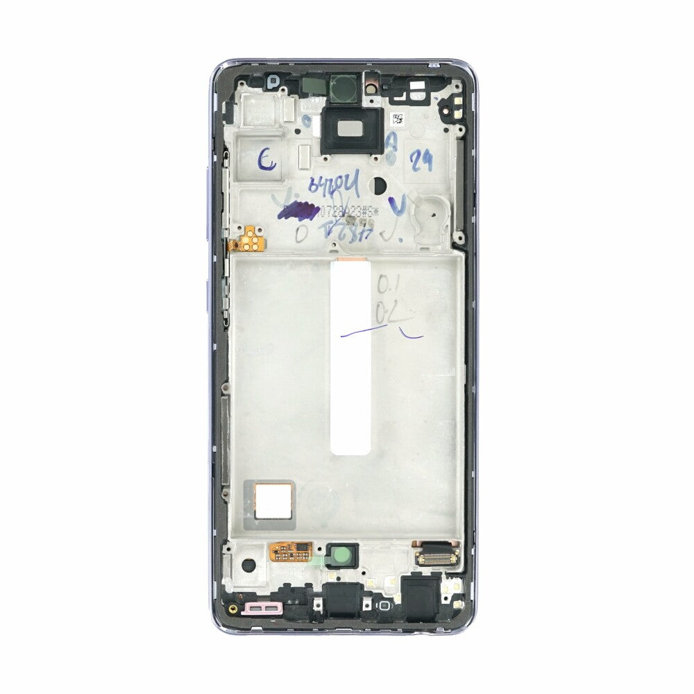 Original Display Samsung Galaxy A52 5G A525F A526B LCD + Rahmen Lila GH82-25524C