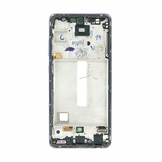 Original Display Samsung Galaxy A52 5G A525F A526B LCD + Rahmen Lila GH82-25524C