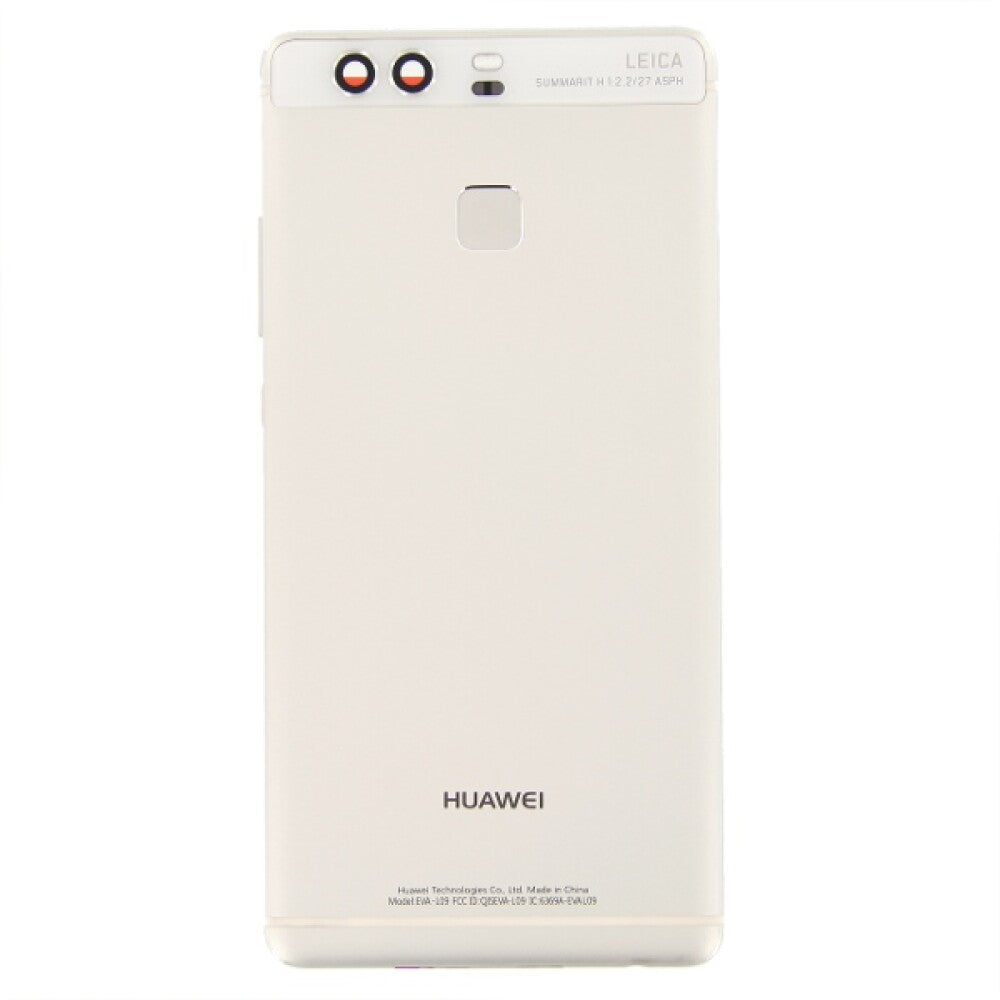 für Huawei P9 Akkudeckel Backcover Weiß Kameraglas Rückseite