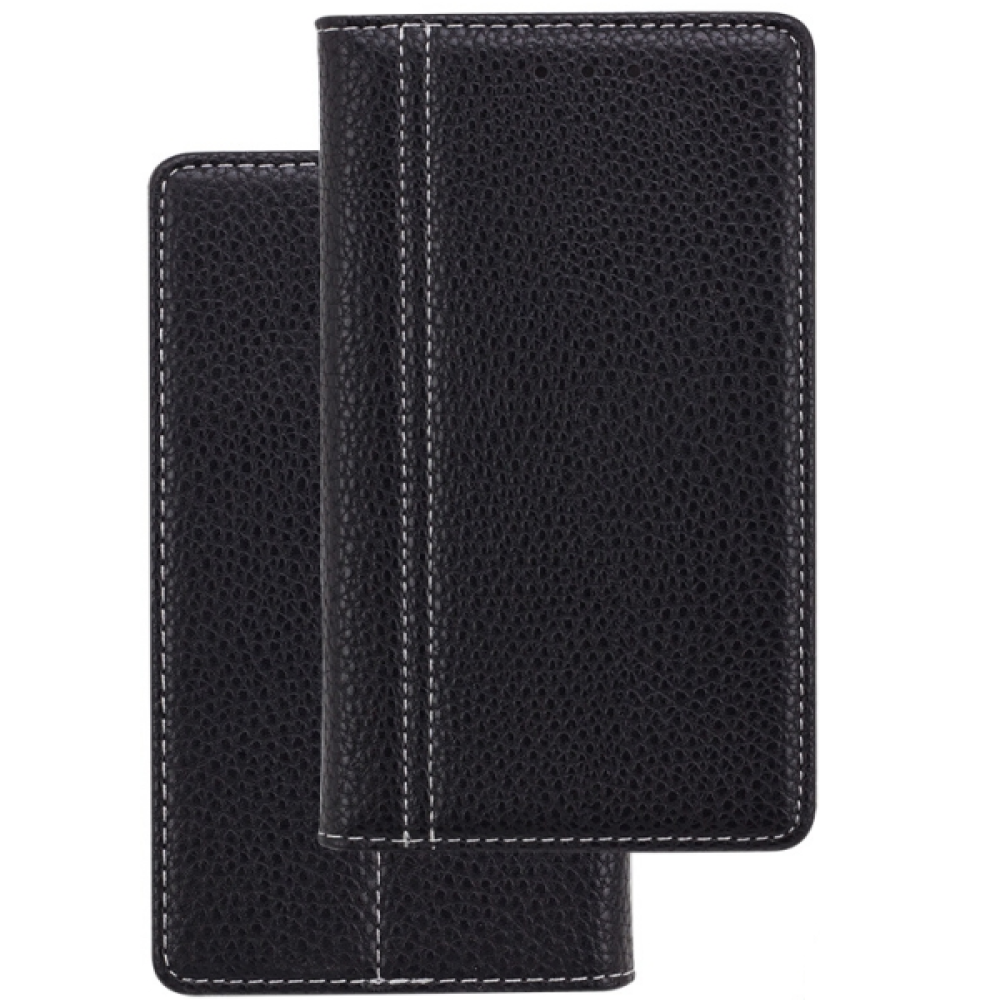 Book Case Handyhülle für Wiko U Feel Schwarz Schutz