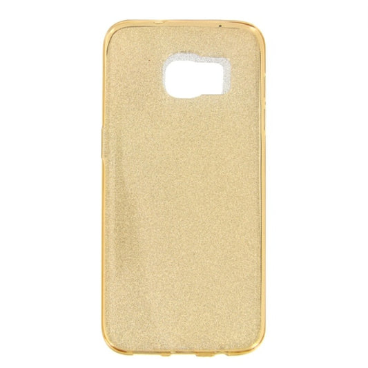TPU Handyhülle für Samsung Galaxy S7 Edge Gold Glitzer Schutz Tasche