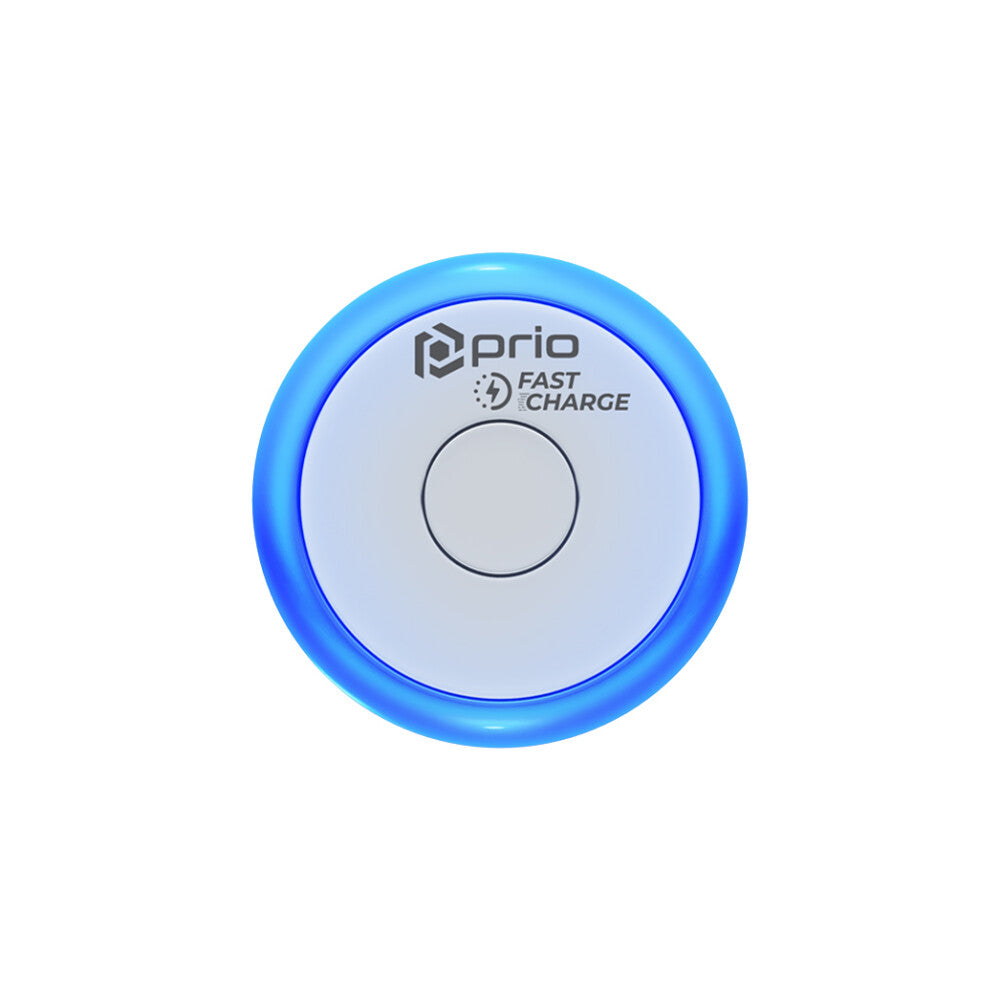 prio Fast Charge Wandladegerät 20W PD (USB C) + QC 3.0 (USB A) Nachtlicht blau