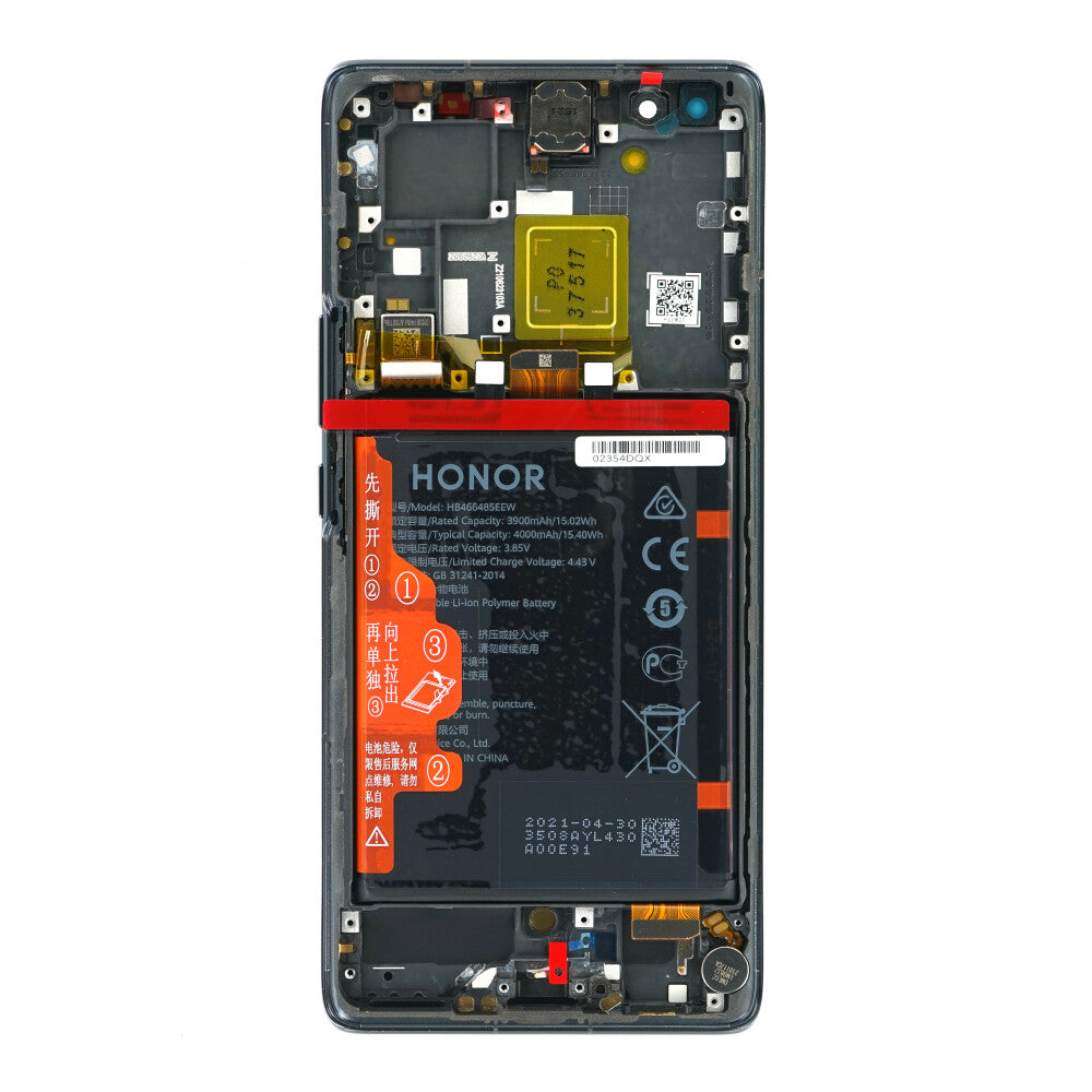 Original Display für Honor V40 02354DQX LCD Bildschirm Midnight Black