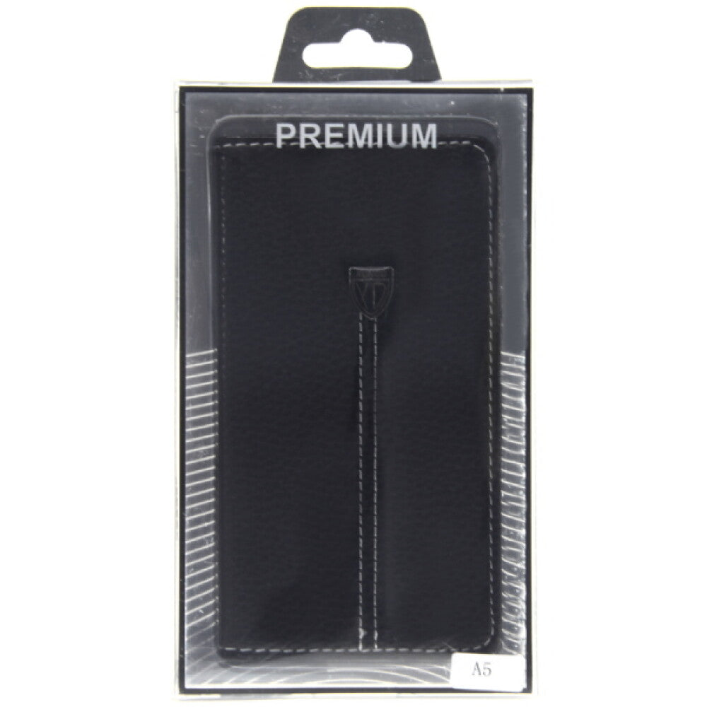 Book Case Handyhülle für Samsung Galaxy A5 Schwarz Schutz Tasche