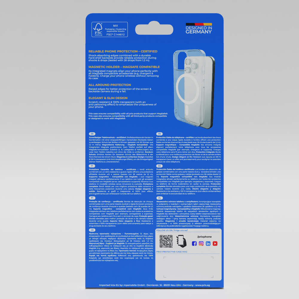 prio Schutzhülle MAG für Samsung S26+ transparent Hauptbild