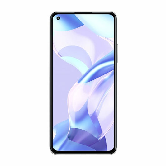 Display + Rahmen für Xiaomi 11 Lite 5G NE Silber / Weiß