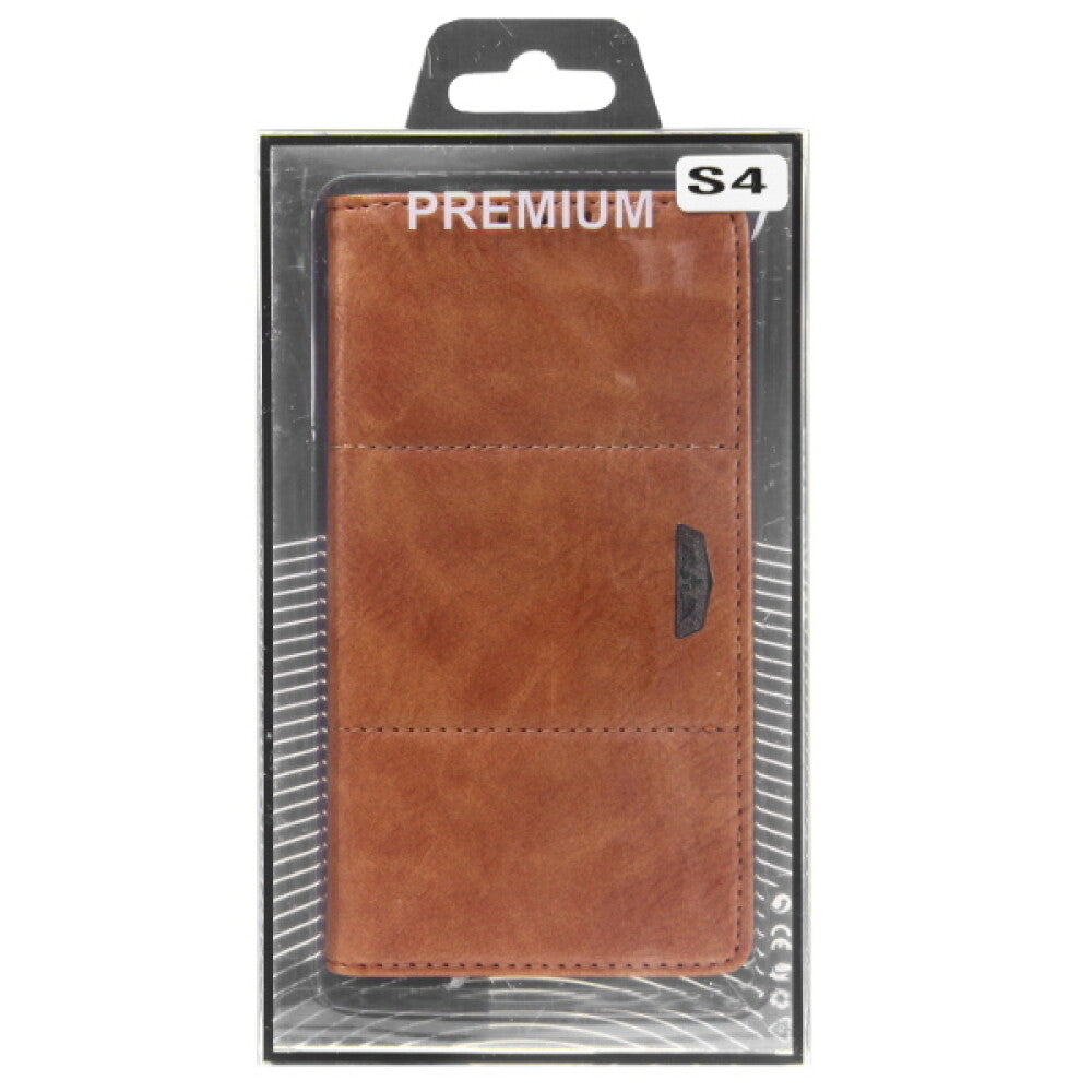 Book Case Handyhülle für Galaxy S4 Gold Taschen Schutz