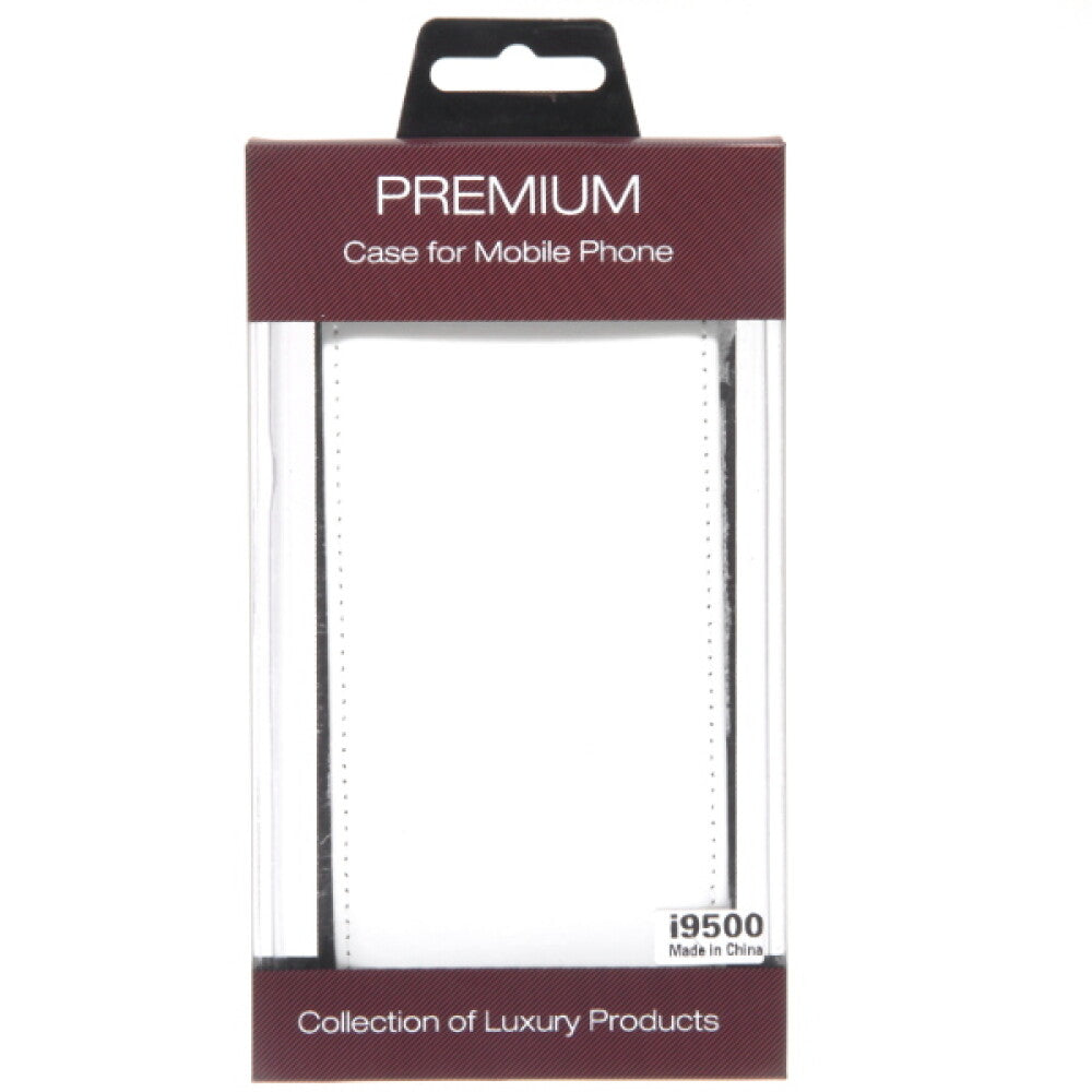 Slim Leder Flip Handyhülle für Samsung Galaxy S4 I9500 Weiß 4250710510788