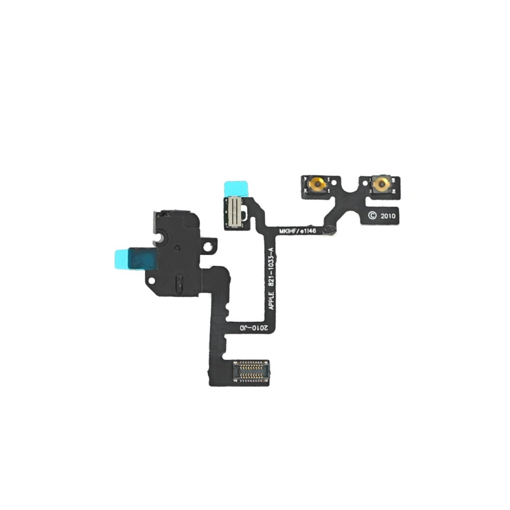 Ladebuchse für iPhone 4 Schwarz Dock Connector Flex Ersatz