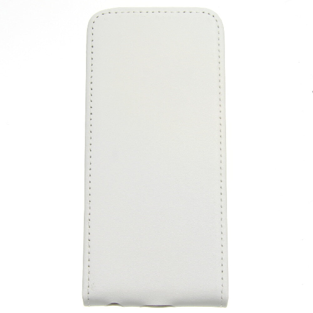 Slim Leder Flip Handyhülle für iPhone 5c - weiß 4250710542260
