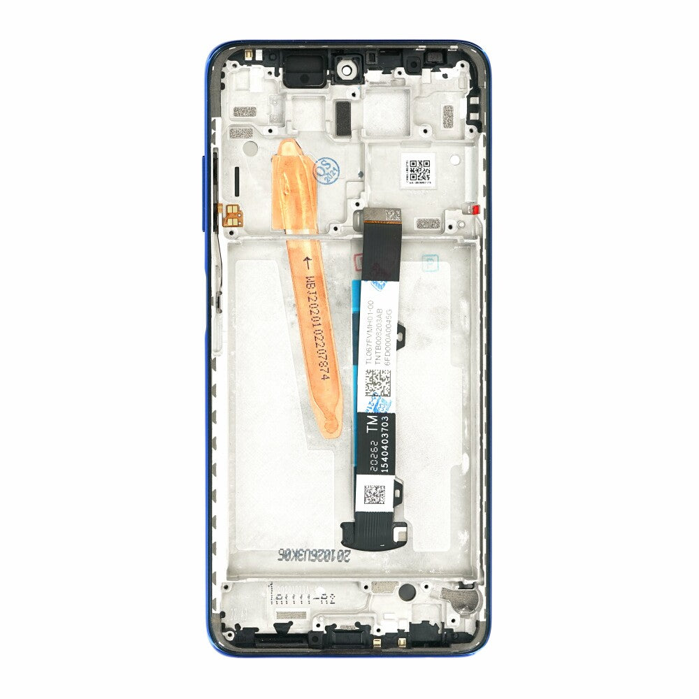 Displayeinheit + Rahmen für Xiaomi Poco X3 blau