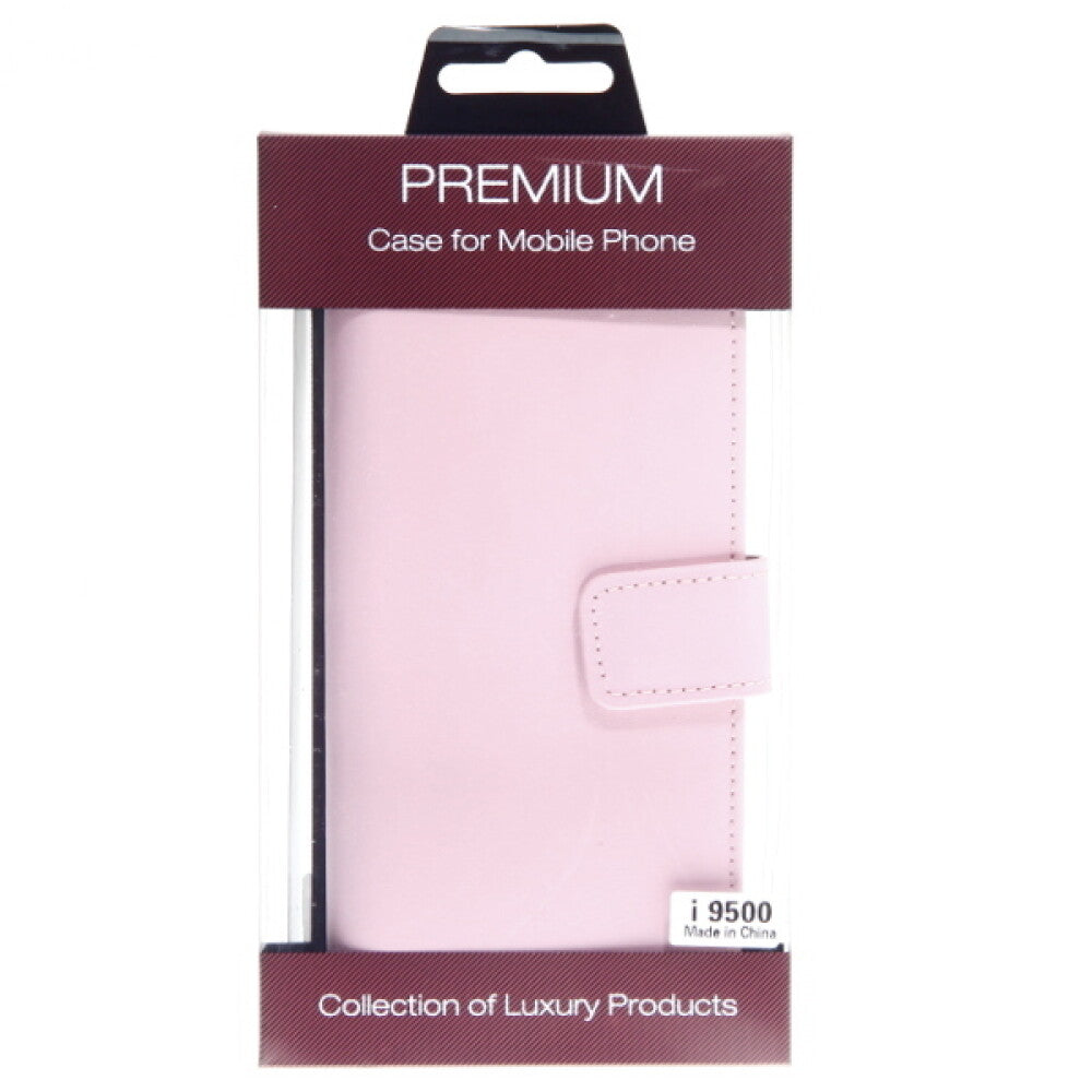 Leder Handyhülle für Samsung Galaxy S4 Rosa Schutzhülle Schutz 4250710503803
