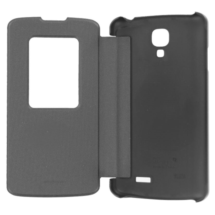 Original Flip Cover Handyhülle für LG F70 Schwarz CCF-390