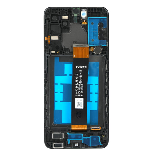Display + Rahmen + Kleinteile (Kleber, Flex, Lautsprecher, Vibrator) SM-A326B Galaxy A32 5G (EU) schwarz
