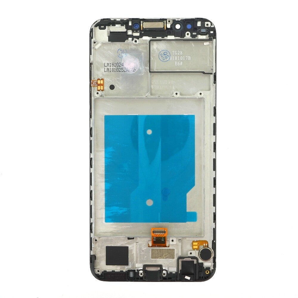 OEM display unit + frame for Huawei Y7 2018 blue, without logo