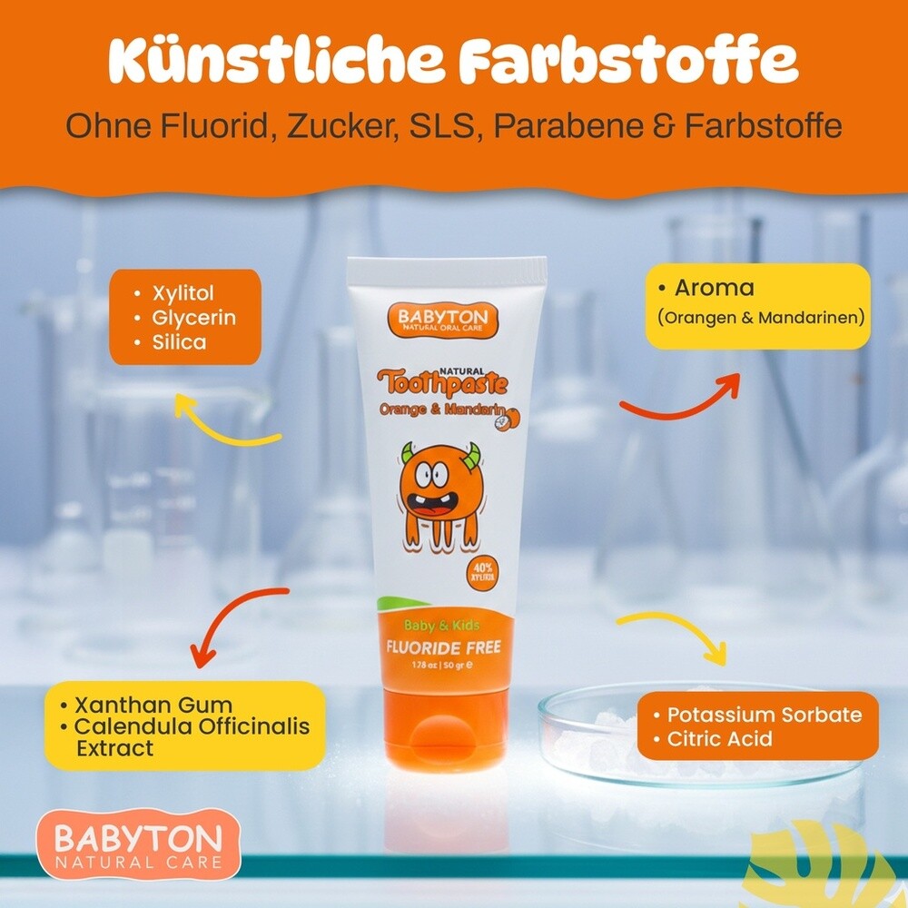 Babyton Baby- und Kinderzahnpasta, natürlich, 50 g Hauptbild