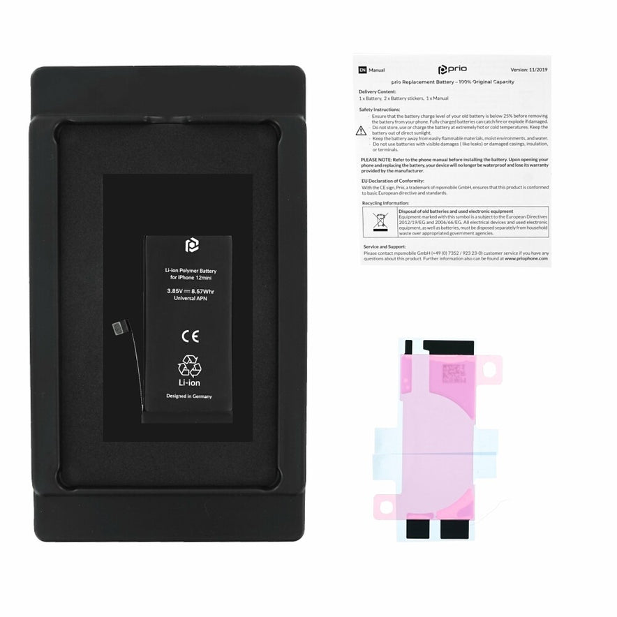 prio Akku für iPhone 12 mini (Universal APN)