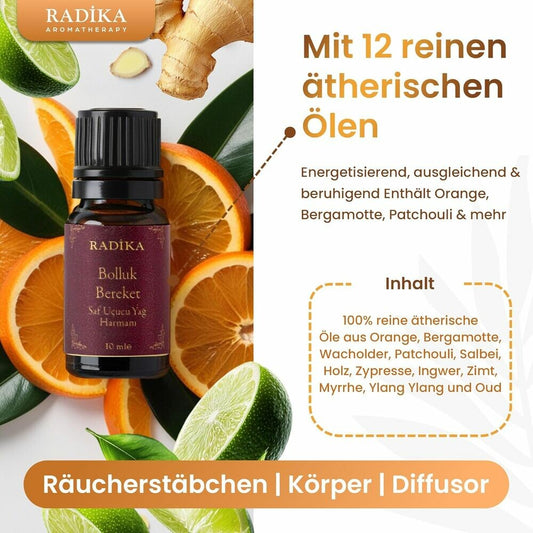 Aromatherapie-Öl, Mischung, 10 ml, 12 verschiedene spezielle ätherische Öle