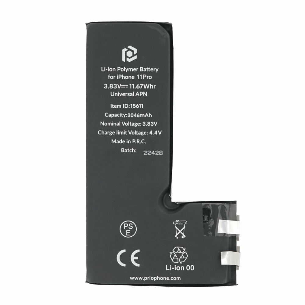prio akku für iPhone 11 Pro (ohne Flex-Kabel) Batteriezelle