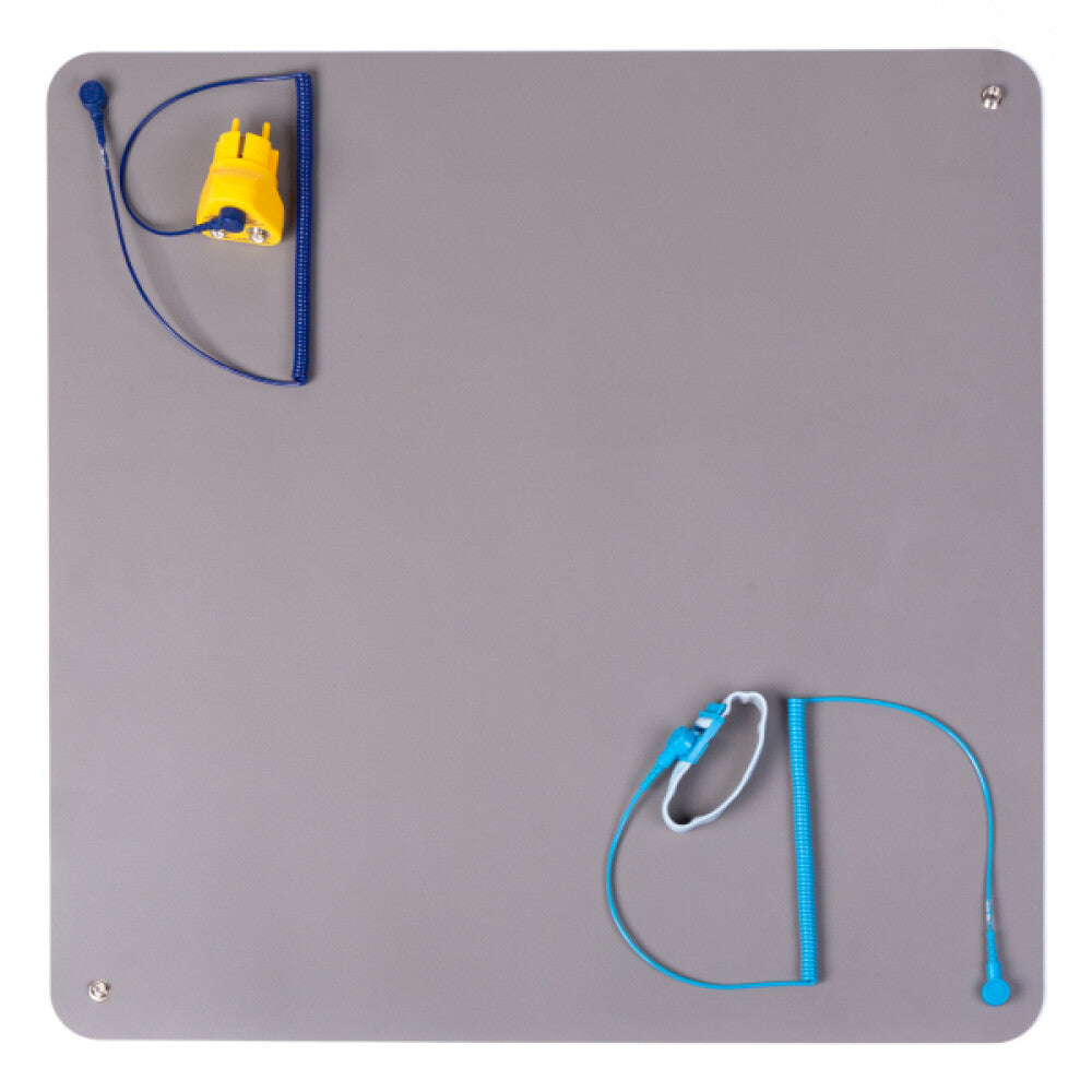 Original Premium ESD Gummitischmatte Starter Set 600mm x 610mm Grau CFT-60372