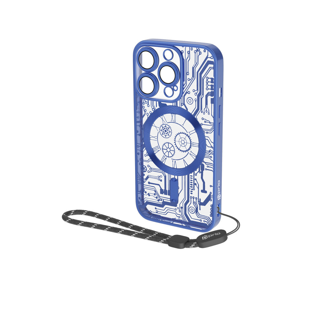 prio elegante Handyhülle MAG für iPhone 14 Pro Max blau