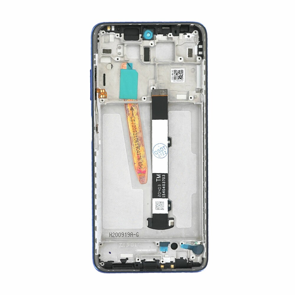 Display-Einheit + Rahmen für Poco X3 Pro frost blue
