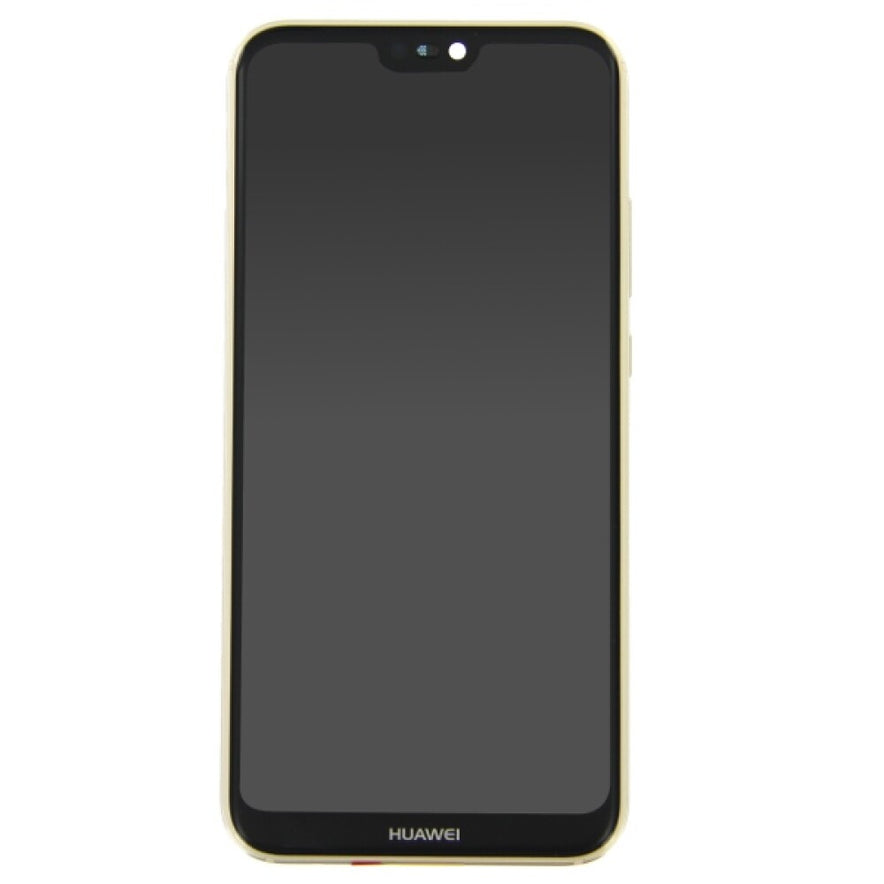 Display für Huawei P20 Lite LCD + Rahmen Gold Bildschirm Touch