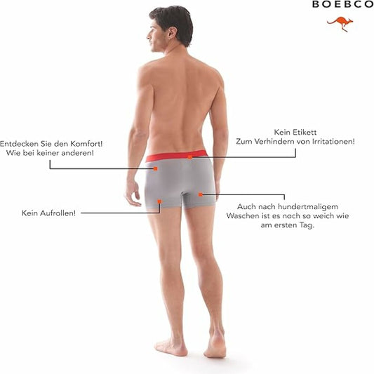 BOEBCO Premium Boxershorts Herren 4er Pack I Modal & Bio-Baumwolle IAtmungsaktiv