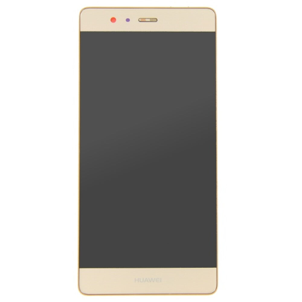 Display für Huawei P9 LCD + Rahmen Gold Bildschirm Touch Ersatz