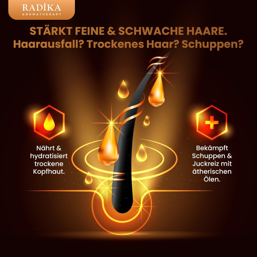 Haarpflegeserum, Vitamin A-E-F, 100% Rein, BIO, natürlich, 100 ml