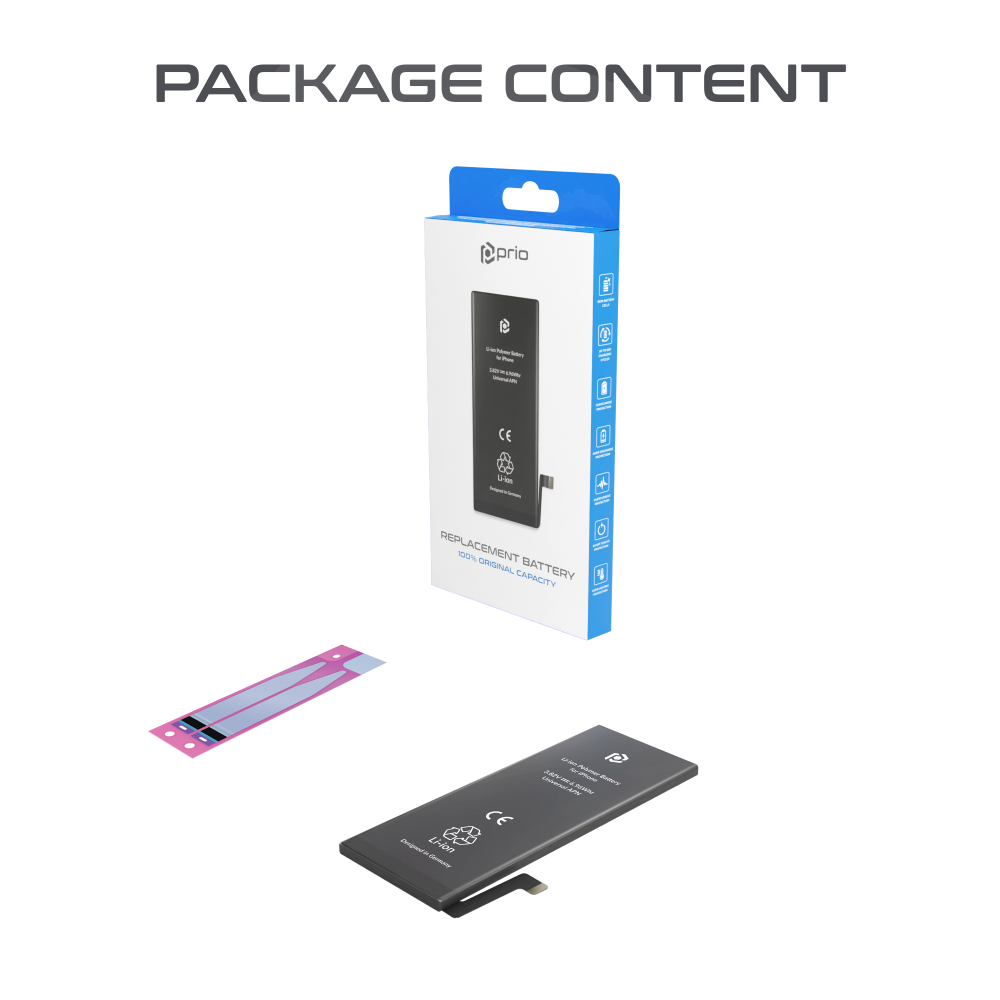 prio Akku für iPhone 16 Pro (Universal APN)