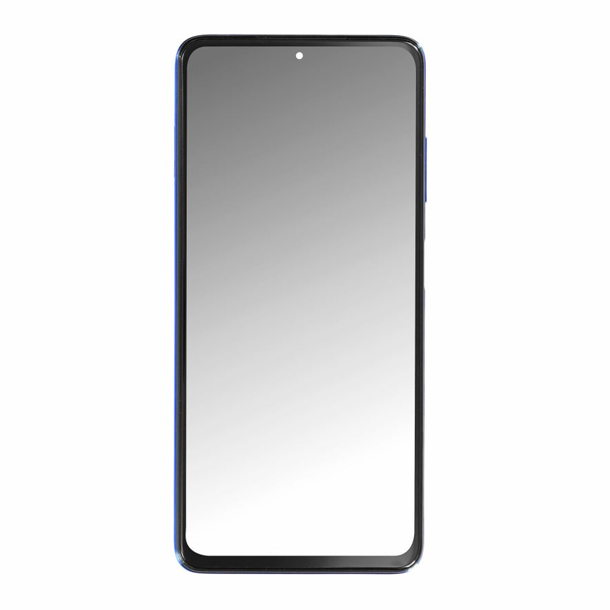 Displayeinheit + Rahmen für Xiaomi Poco X3 blau
