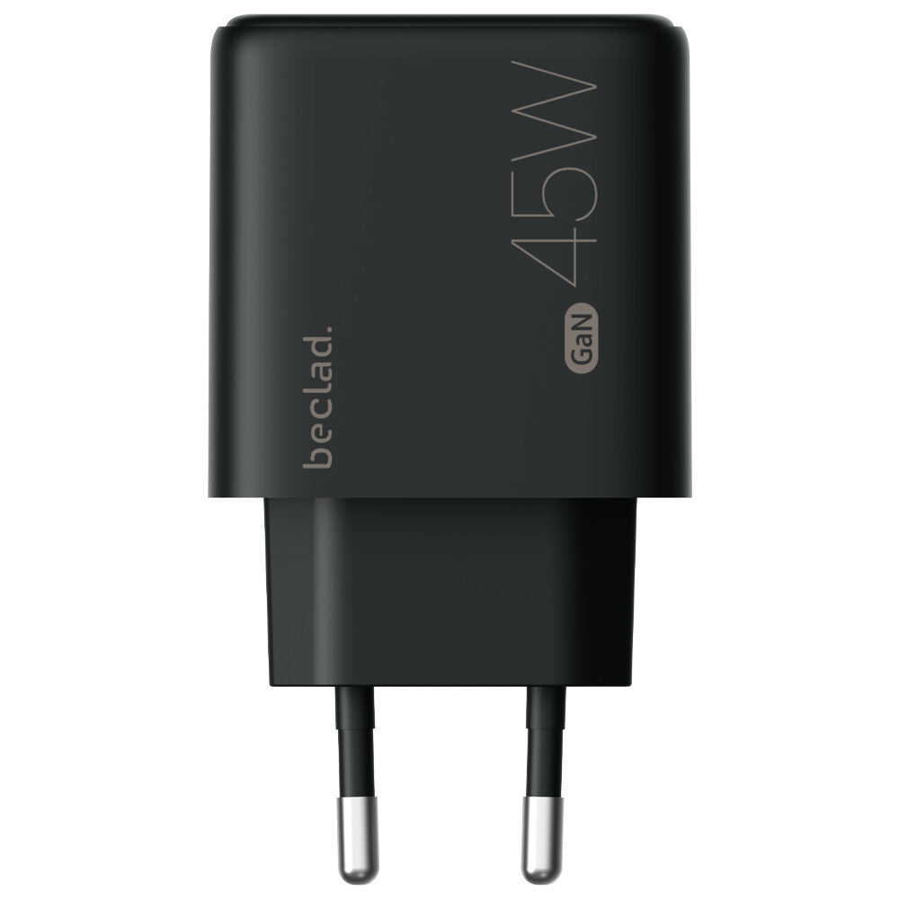 beclad. 45W 2-Port-Reiseadapter (C+A max. 20W) SCHWARZ BE-PT745BG-GR