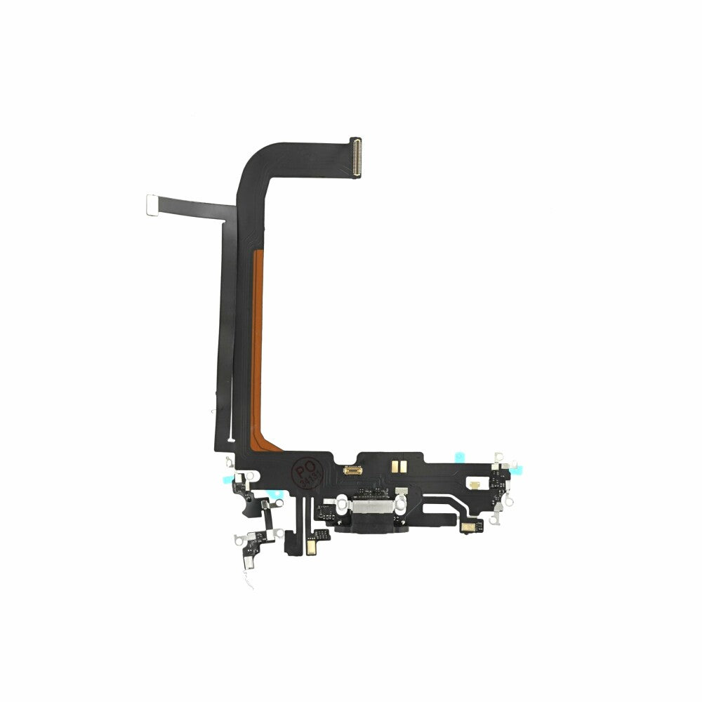 Ladebuchse für iPhone 14 Pro Schwarz Dock Connector Flex Ersatz