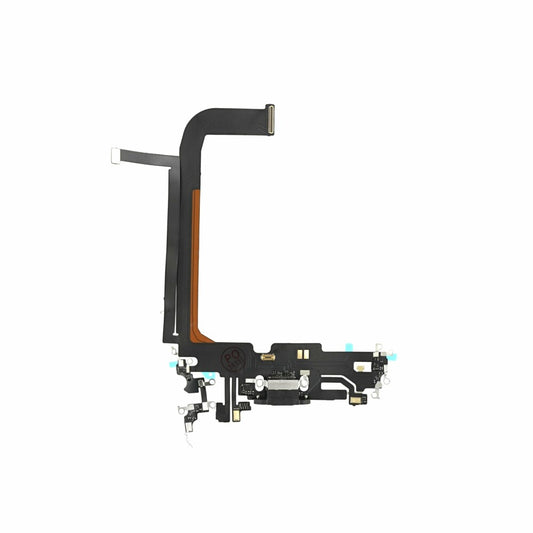 Ladebuchse für iPhone 14 Pro Schwarz Dock Connector Flex Ersatz
