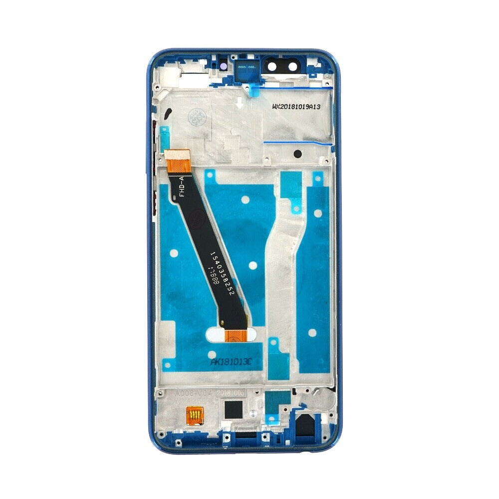 Displayeinheit + Rahmen für Huawei Honor 9 Lite blau, ohne Logo