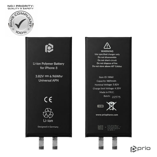 prio Akku / Batterie für iPhone 8 (ohne Flex-Kabel)