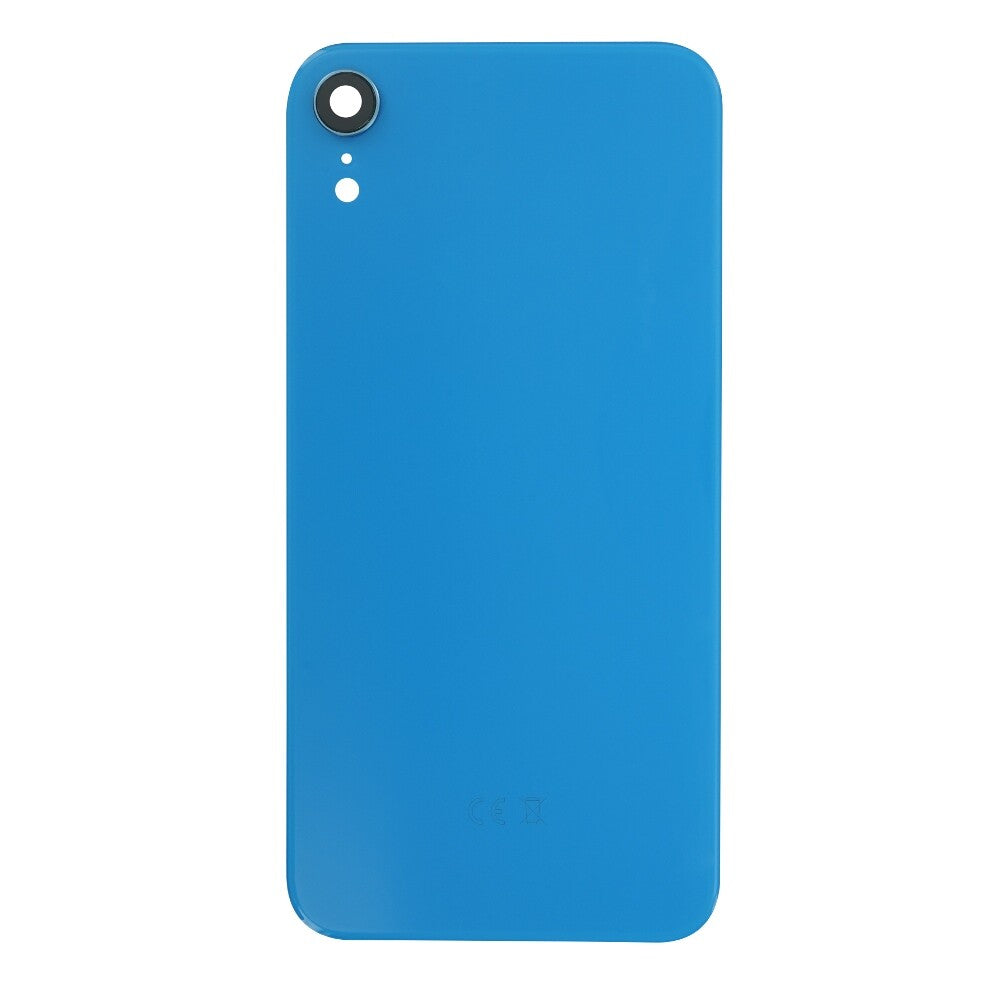 für iPhone XR Akkufachdeckel Backcover Blau Kameraglas Rückseite