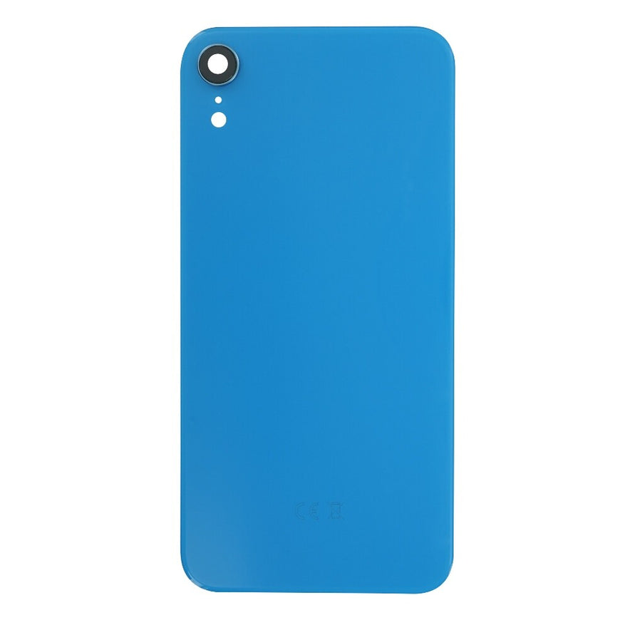 für iPhone XR Akkufachdeckel Backcover Blau Kameraglas Rückseite