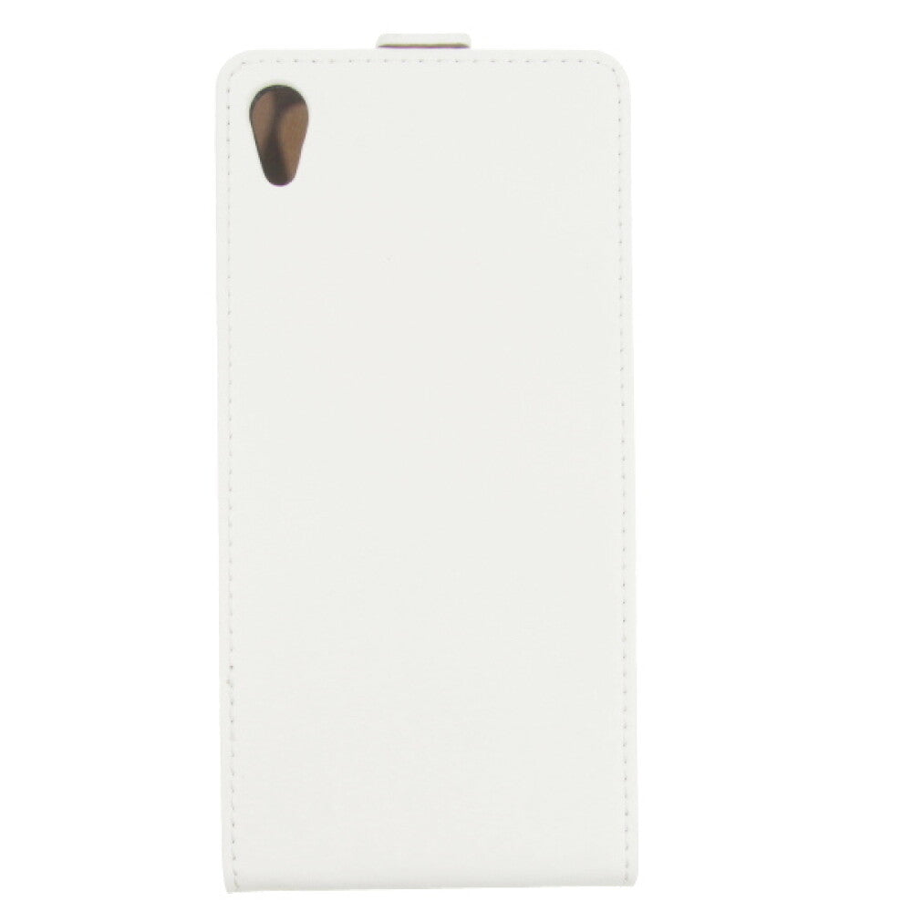 Slim Leder Flip Hülle für Sony Z2 - Weiß Handyhülle Tasche Schutz 4250710552832