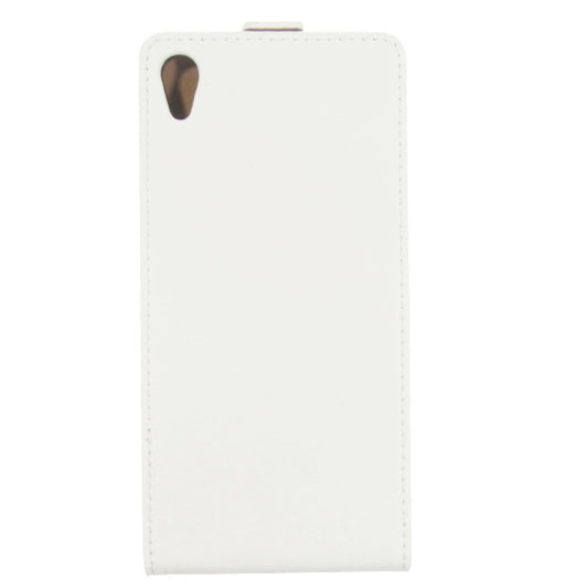 Slim Leder Flip Hülle für Sony Z2 - Weiß Handyhülle Tasche Schutz 4250710552832